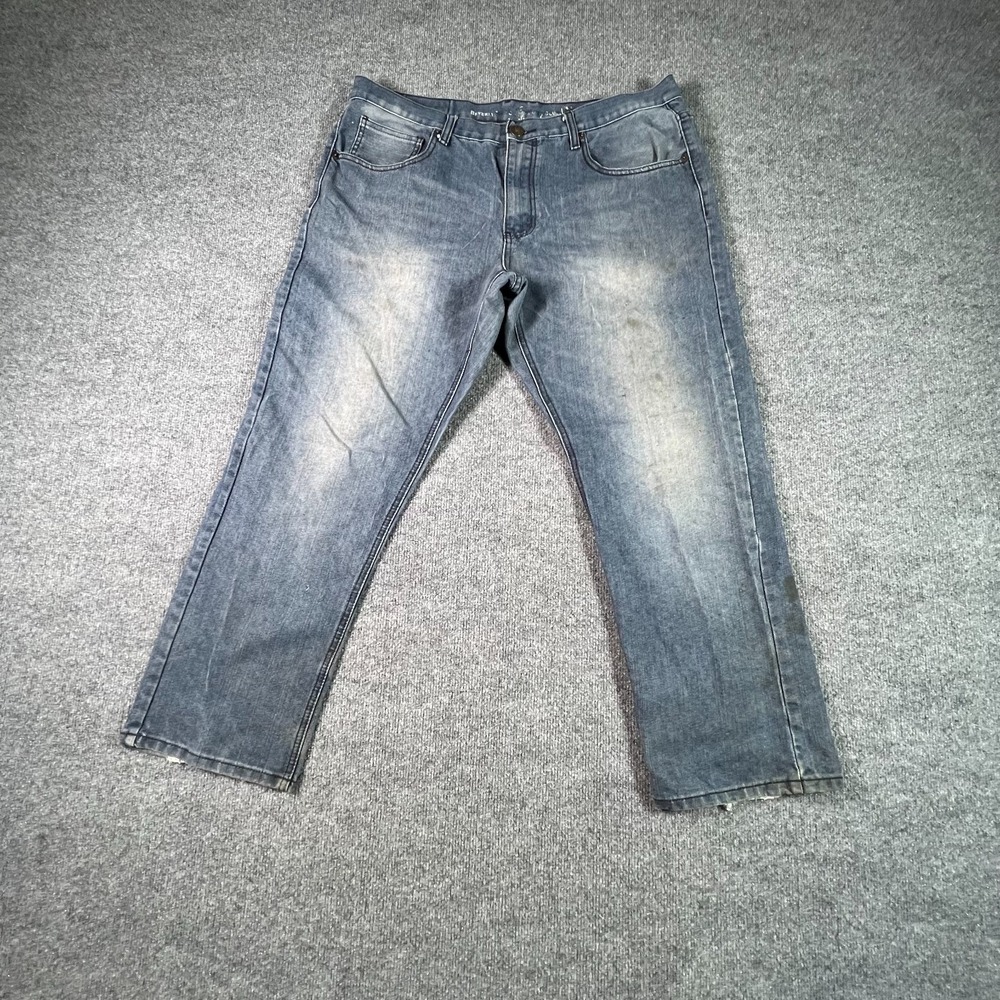 Beverly Hills Polo Club Jeans Men's 38x30 Blue Denim Straight Faded Workwear